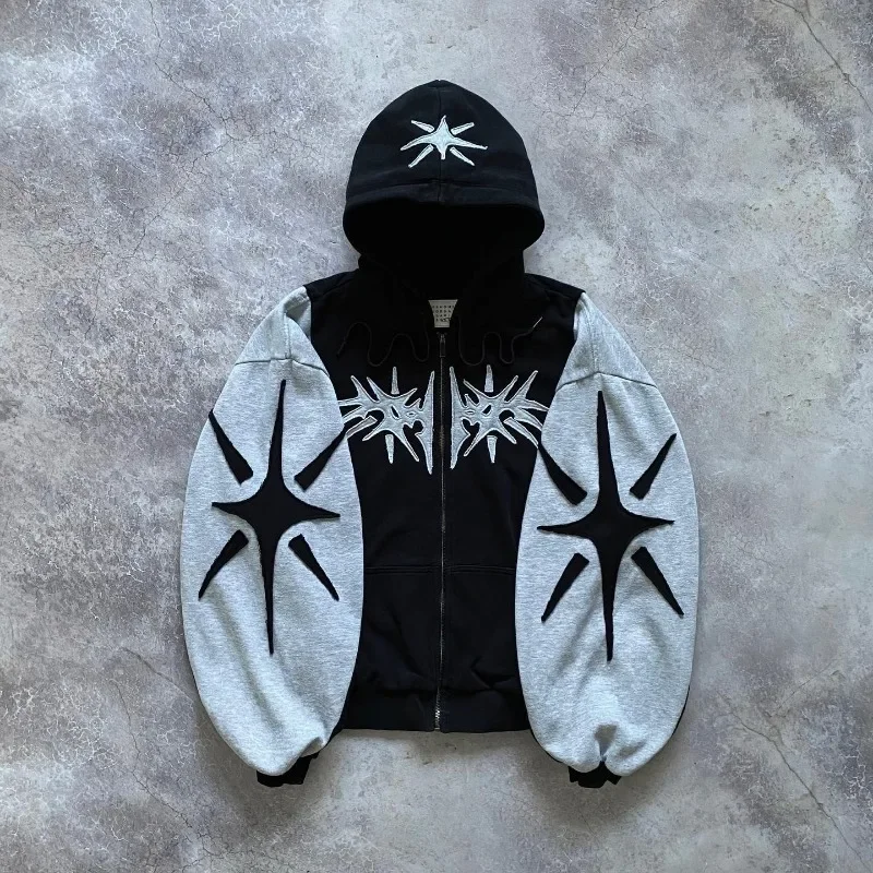 Dyelle "Synthesis" Patchwork Zip-Up - Image 2