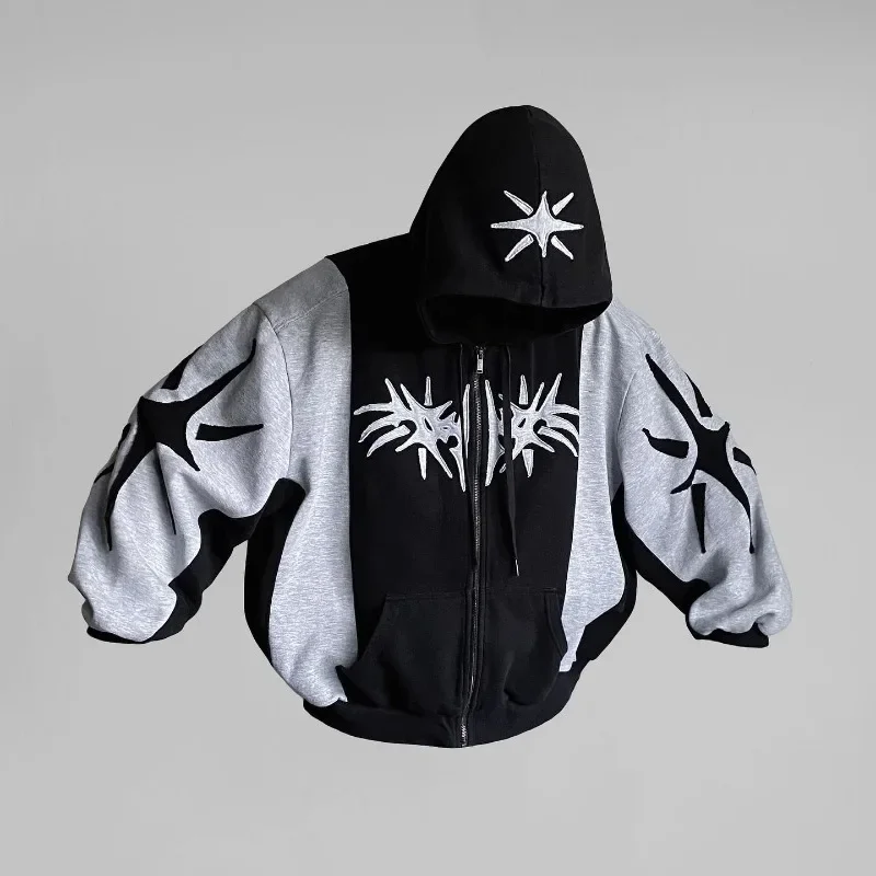 Dyelle "Synthesis" Patchwork Zip-Up - Image 5